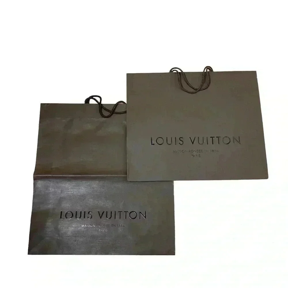 Louis Vuitton gift shopping bags decor